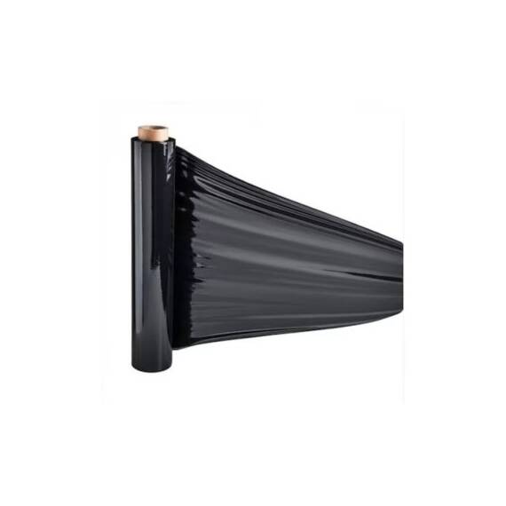 Folie Stretch neagra pentru Uz Manual  1,5 Kg - - Roveli