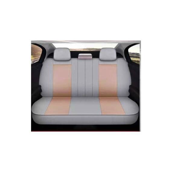 Huse Auto Universale 11 Piese fractionate Bej Compatibile Scaune Fata si Spate Cod: HNG1321-5 - 2- Roveli