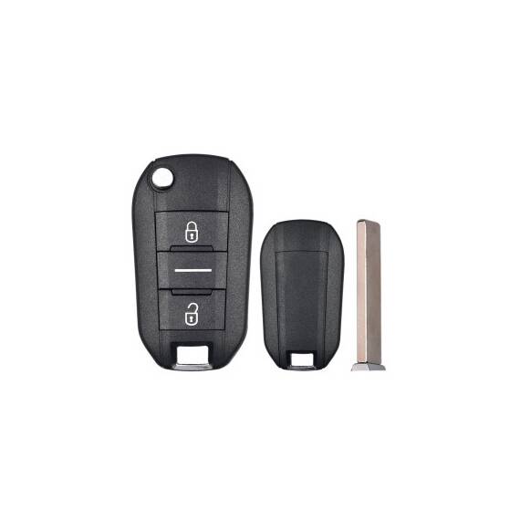 Carcasa telecomanda compatibila Peugeot / Citroen , cu lamela, Cod: 1021-D - 3- Roveli