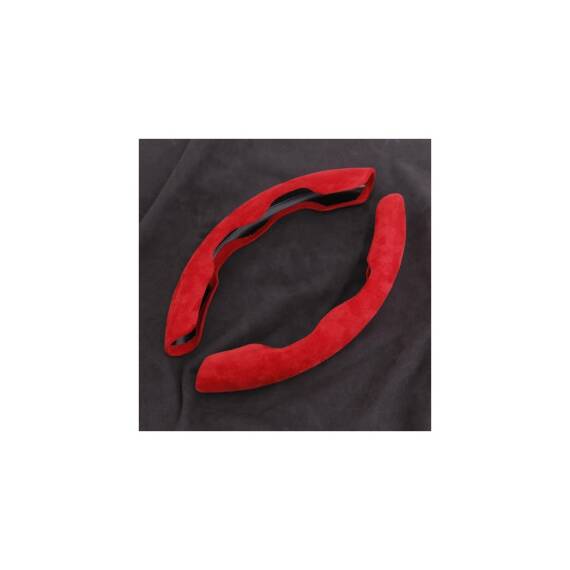 Set ornamente volan auto alcantara diverse culori universale Cod: FS-1201 / FS-1202 / FS-1203 - 6- Roveli