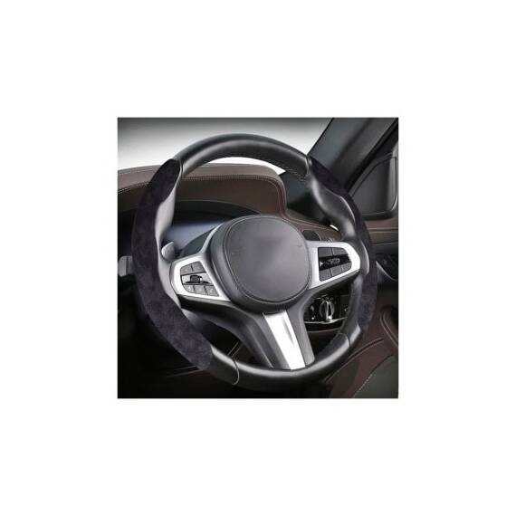 Set ornamente volan auto alcantara diverse culori universale Cod: FS-1201 / FS-1202 / FS-1203 - 4- Roveli