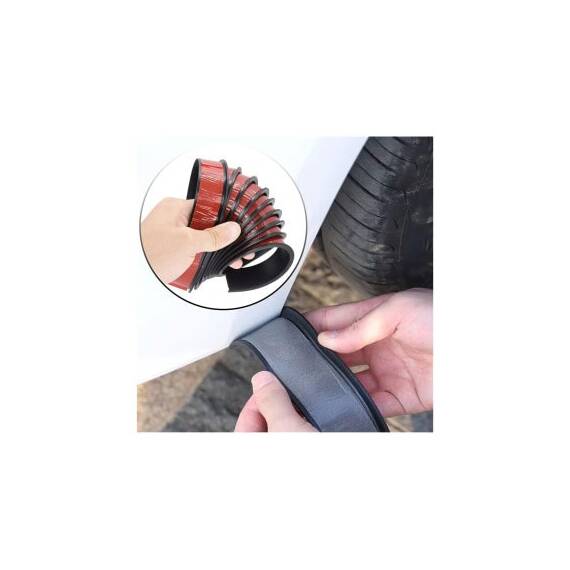 Set 4 ornamente protectie aripa universale cauciuc negre 1.6m x 3.5cm Cod: FS-7014 - 3- Roveli
