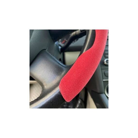 Set ornamente volan auto alcantara diverse culori universale Cod: FS-1201 / FS-1202 / FS-1203 - 3- Roveli