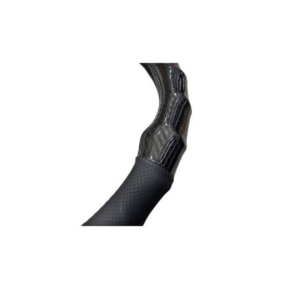 Husa volan imitatie piele si carbon  marime M Cod: WK-1401 - 3- Roveli