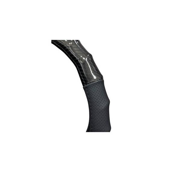Husa volan imitatie piele si carbon  marime M Cod: WK-1401 - 2- Roveli