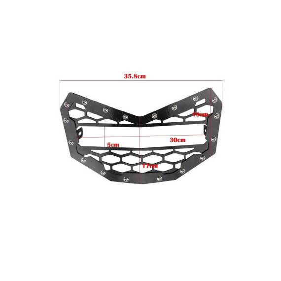 Grila radiator echipata cu proiector LED BAR compatibila MAVERICK X3   Cod: RZR-021 - 2- Roveli