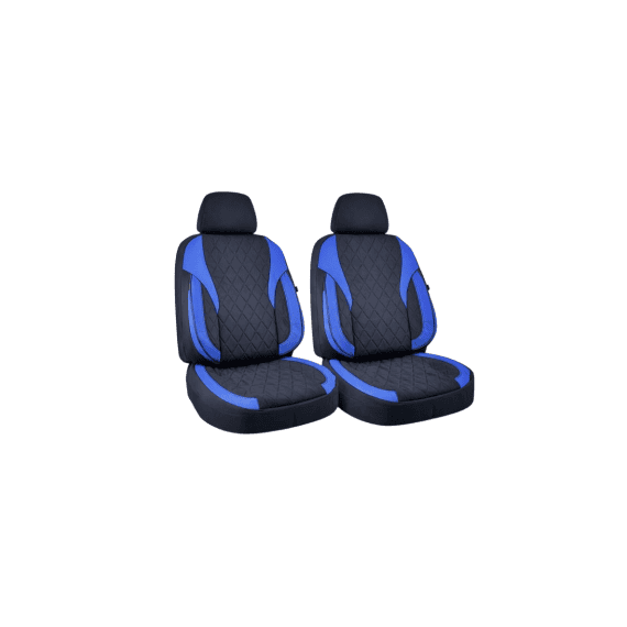 Huse scaune auto universale XL fractionate Premium compatibile SUV si Limuzine negru albastru Cod: HNG2504-2 - 5- Roveli