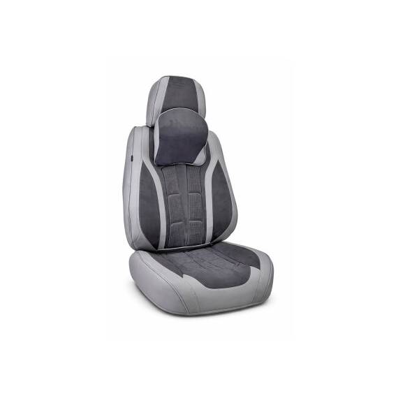 Huse scaune auto universale fractionate Premium 9D fata si spate gri gri antracit  Cod: HNG1407-6 - 4- Roveli