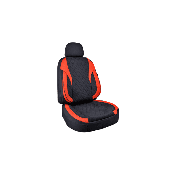 Huse scaune auto universale fractionate Premium fata si spate compatibile dimensiuni standard negru rosu Cod: HNG1101-1 - 7- Roveli