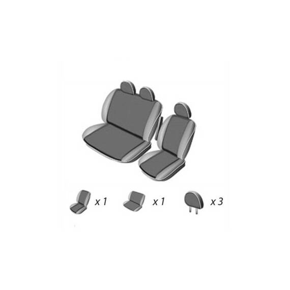 Huse scaun universale  nuante de Gri  BVS 2+1 pentru fata Cod:  B-21A - - Roveli