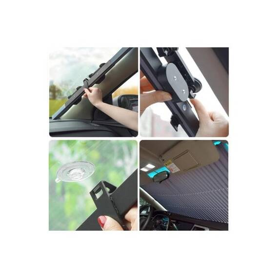 Parasolar auto retractabil latime  46cm Cod: PRSRET46 - 3- Roveli