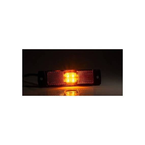 Lampa gabarit 100x32, LED, galbena, cu suport urechi, 12-36V, Fristom Cod: FT-017Z - 2- Roveli