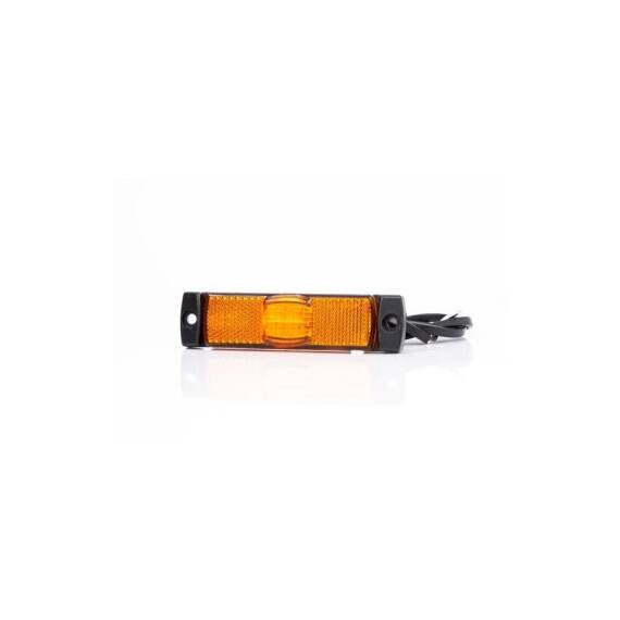 Lampa gabarit 100x32, LED, galbena, cu suport urechi, 12-36V, Fristom Cod: FT-017Z - - Roveli