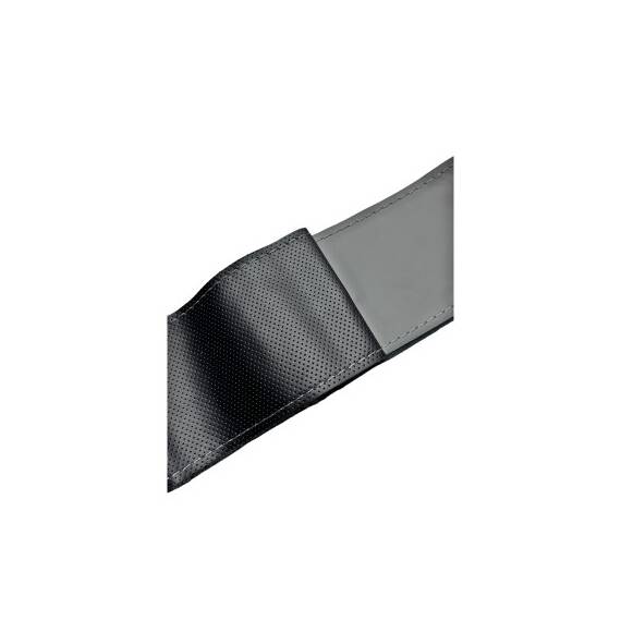 Husa volan piele cu gaurele   marimea M culoare gri si negru Cod: 4C388 - 2- Roveli