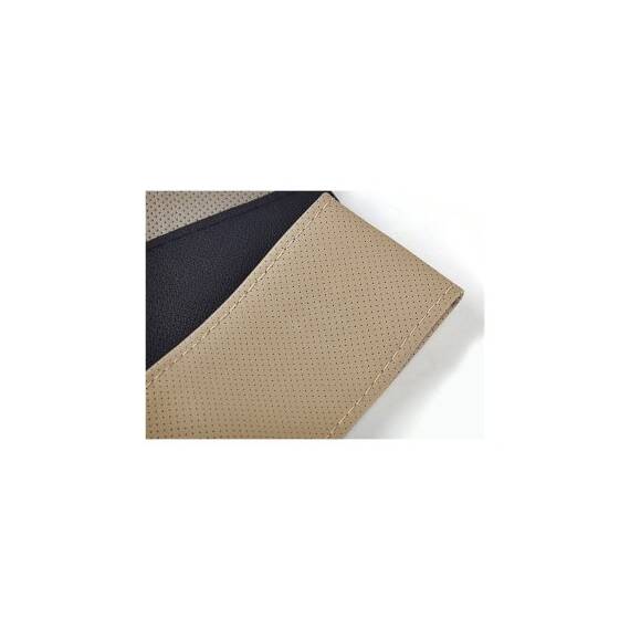 Husa volan piele cu gaurele  marimea M culoare Bej Cod: LUXA399 - - Roveli