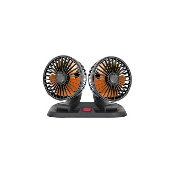 Ventilator auto dublu cu mufa USB 5V Cod: FS-1308 - 2- Roveli