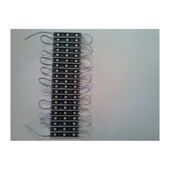 Modul 3 SMD 5050 24V fundal negru lumina alba - - Roveli