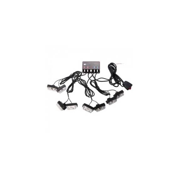 Lumini de zi LED ALB 8 mini proiectoare Cod: 52043-8 - 2- Roveli