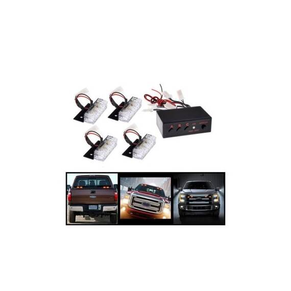 Stroboscoape cu LED 12V  diverse culori  Cod: 5335-4 - - Roveli