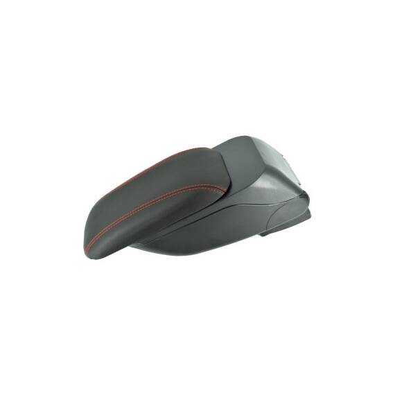 Cotiera auto universala cu baza metalica negru cusatura rosie Cod: 48014 - 2- Roveli