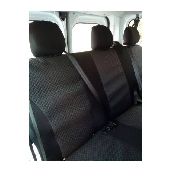 Husa auto dedicate Opel Vivaro 2014->  9 locuri  FRACTIONATE. Calitate Premium - 3- Roveli