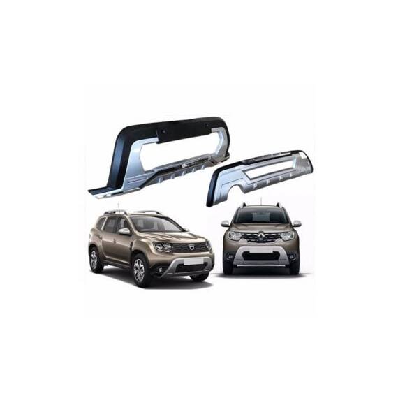 Bullbar fata si spate auto din plastic compatibil Dacia Duster II 2018-2024 Cod: ART-DST-001 - 4- Roveli