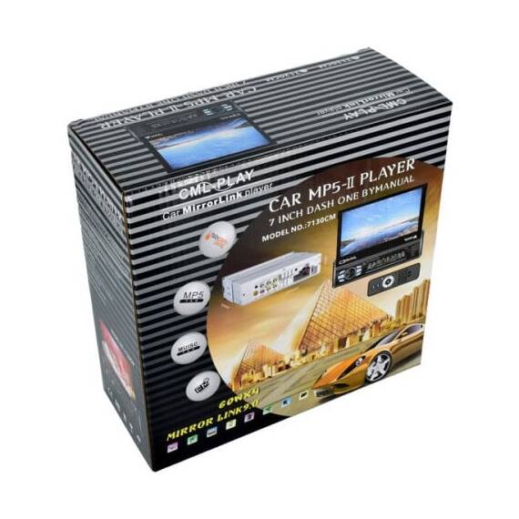 Media Player 7" cu touchscreen MP5, MP3, bluetooth, mirrorlink 1DIN, COD:1705 - - Roveli