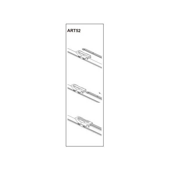 Stergator parbriz sofer FIAT FIORINO Box 02/2008➝ COD:ART52 26" - - Roveli