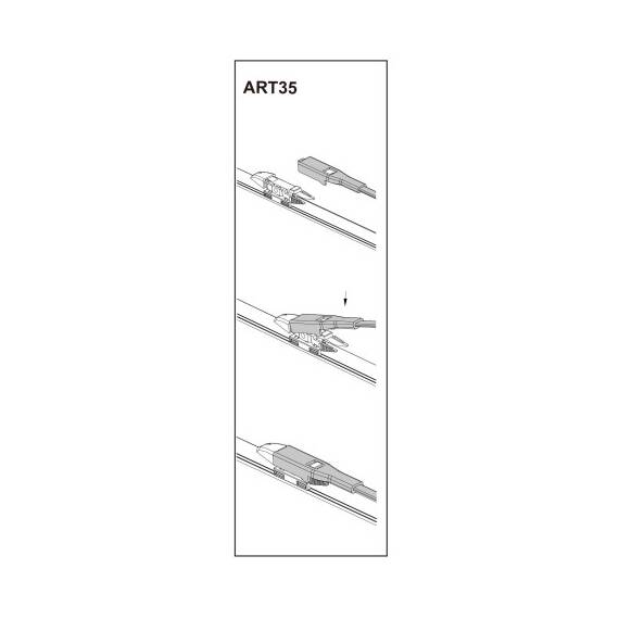 Stergator parbriz pasager BMW seria 6 coupe 01/2004-> COD:ART35 24" - - Roveli