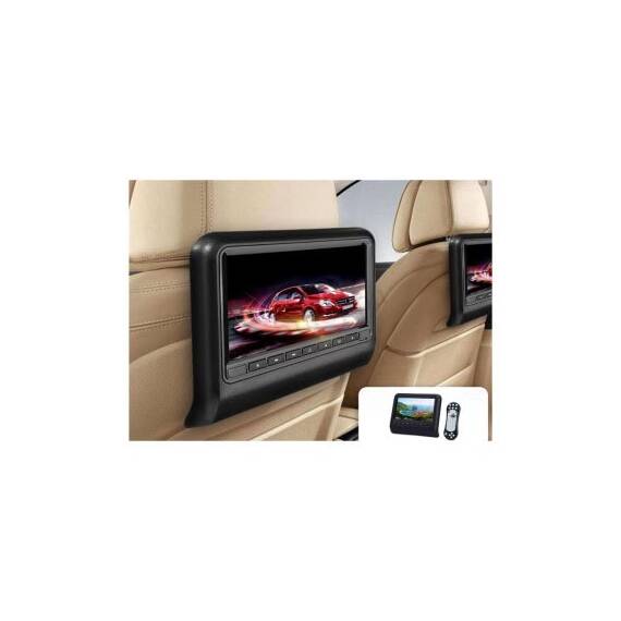 Set tetiere 1DVD+1monitor 9 inch negre Cod: 9503 - - Roveli