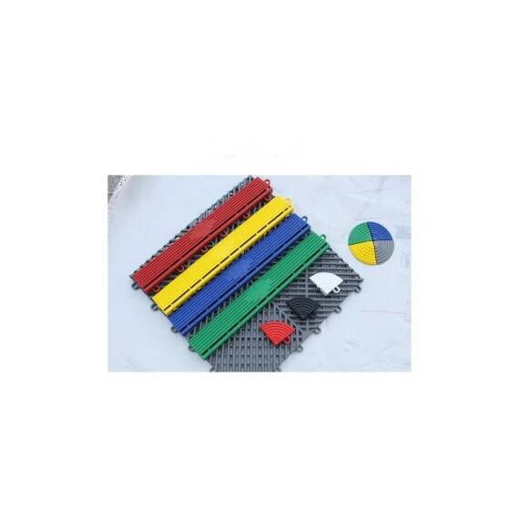 Margine pardoseala modulara tip tata PP 40x6x1.8cm garaj trafic intens Galben Cod: PM10015 - 4- Roveli