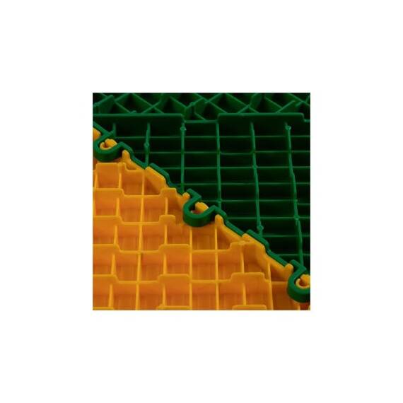 Pardoseala modulara ventilata PP 40x40x1.8cm garaj trafic intens Rosu Cod: PM10004 - 4- Roveli