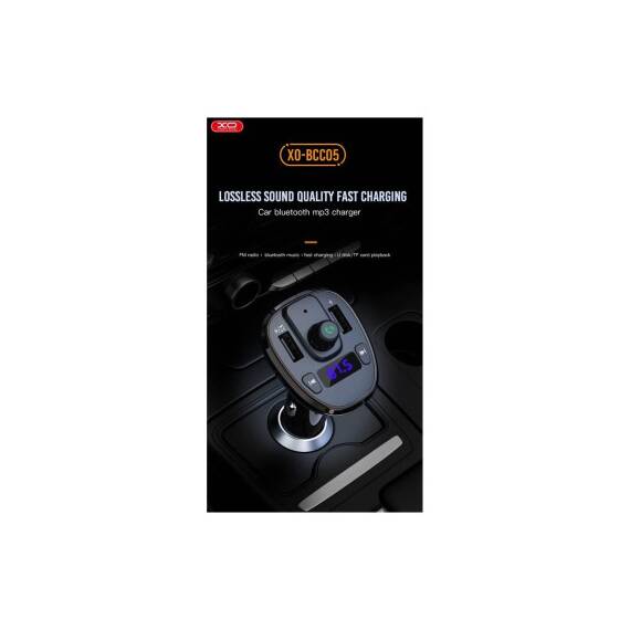 Modulator MP3 SMART cu functie handsfree auto Bluetooth si incarcator auto 18W 12V-24V Cod: XO-BCC05 - 5- Roveli