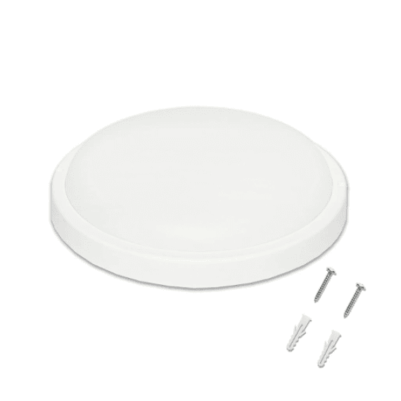 Plafoniera led de interior/exterior cu senzor 24W, 4000K, 220V, 260mm, IP65 Breckner Germany Cod: BK69400 - - Roveli
