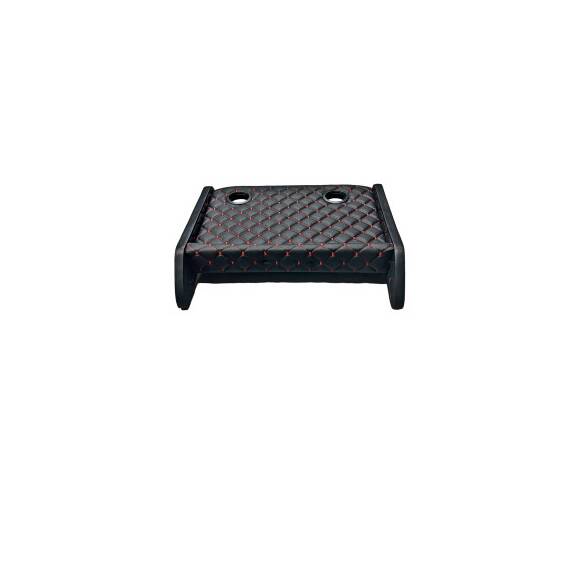 Masa de bord cu 2 suporti pentru pahare ,piele ecologica culoare Negru cusatura Rosie compatibila Mercedes Sprinter W907 2018-> - 4- Roveli