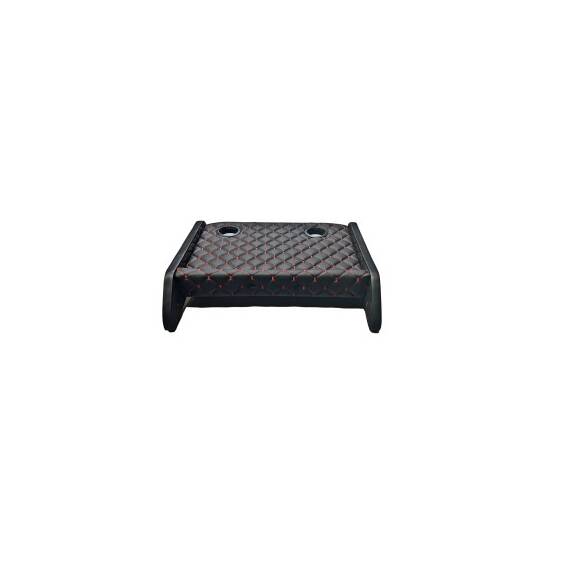 Masa de bord cu 2 suporti pentru pahare ,piele ecologica culoare Negru cusatura Rosie compatibila Mercedes Sprinter W907 2018-> - - Roveli
