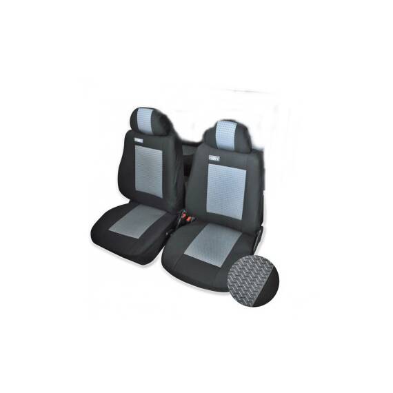 Huse scaun CAMION MAN  din doua piese  Negru/ Gri FLEX - 2- Roveli