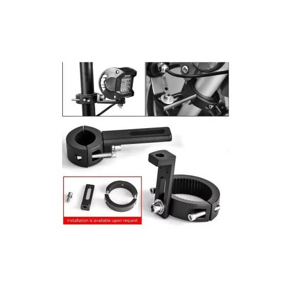 Suport pentru montaj proiectoare pe bullbar / rollbar diametru 38mm-60mm Cod: HH-PRN4 - 6- Roveli
