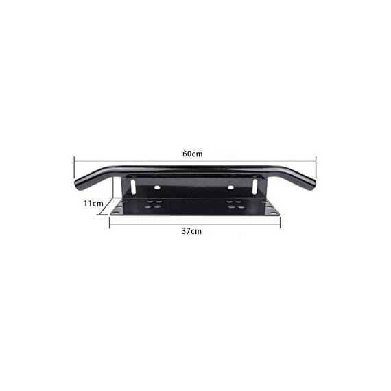 Bullbar aluminiu tip suport numar si proiectoare negru Cod: HH-BLB15 - 2- Roveli