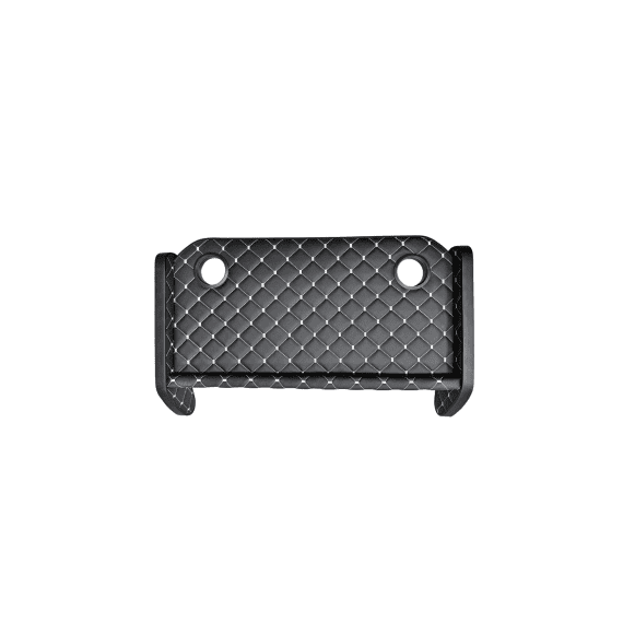 Masa de bord cu 2 suporti pentru pahare ,piele ecologica culoare Negru cusatura Gri compatibila Iveco 2024-> - - Roveli
