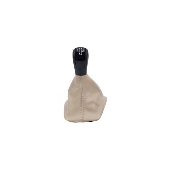 Manson schimbator si maner  Culoare Bej  compatibil  Volkswagen / Skoda Octavia II  2004-2012 cu 2 adaptoare pentru  5 si 6  viteze  Cod: SC-26 - 4- Roveli