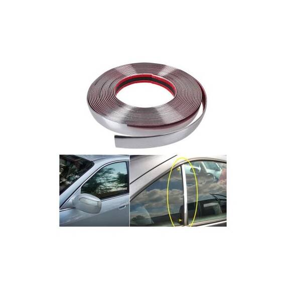 Rola ornament  nichel/crom  cu adeziv 20mmx15m - 4- Roveli