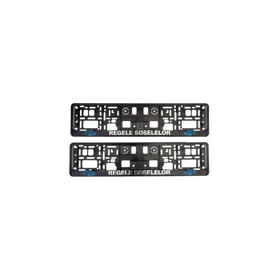 Set 2 Suporti  numar inmatriculare 3D " Regele Soselelor " - - Roveli