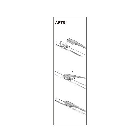 Stergator parbriz sofer FIAT PUNTO/GRANDE PUNTO (199) 10/2005➝26" COD:ART51 - - Roveli