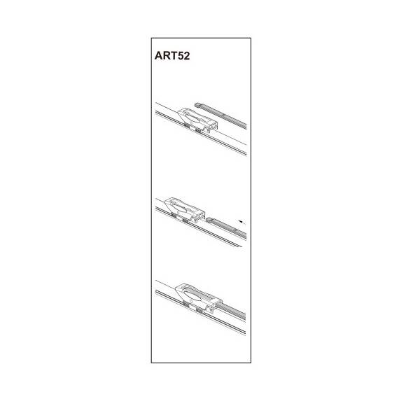 Stergator parbriz sofer RENAULT FLUENCE02/2010➝ COD:ART52 24" - - Roveli