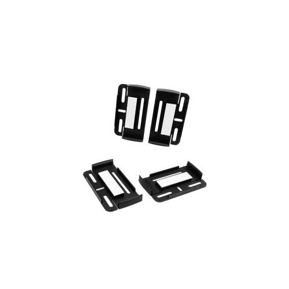 Set 4 suporti  numar inmatriculare Tiger Slim culoare Negru - 2- Roveli