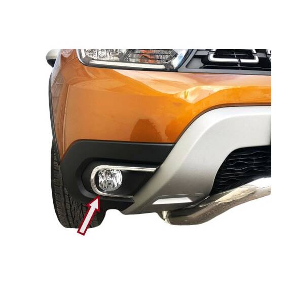 Ornament cromat pentru proiectoare Dacia Duster II 2018->  CROM 5500 - 2- Roveli