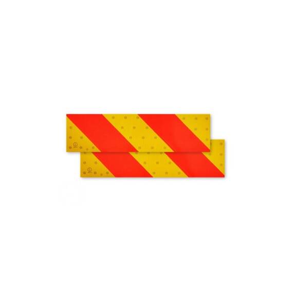 Set 2 placi reflectorizante auto hasurate mici Cod: 9001-B / L1039117 - - Roveli