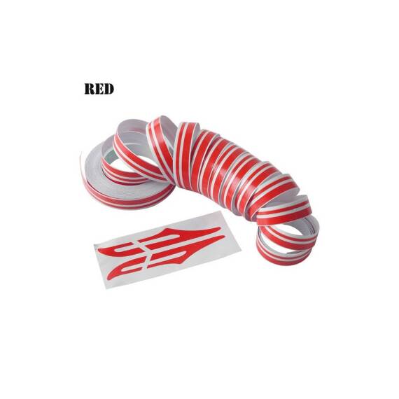 Abtibild decorativ 2 linii  pentru caroserie 10mm x10metri Cod: JK-350 - 9- Roveli