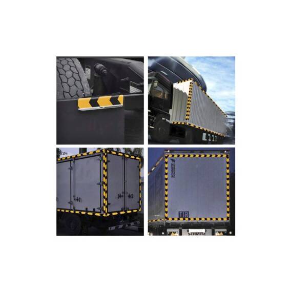 Banda reflectorizanta culoare Galbena sageata Neagra 5cmx25m  Cod: 06Y/B - 3- Roveli